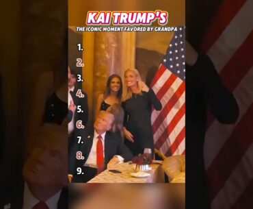 Kai Trump's iconic moment favored by his grandfather! #usa #celebrity #kaitrump