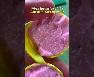 What is in the inside of a golf ball? What is in the inside of a golf ball?