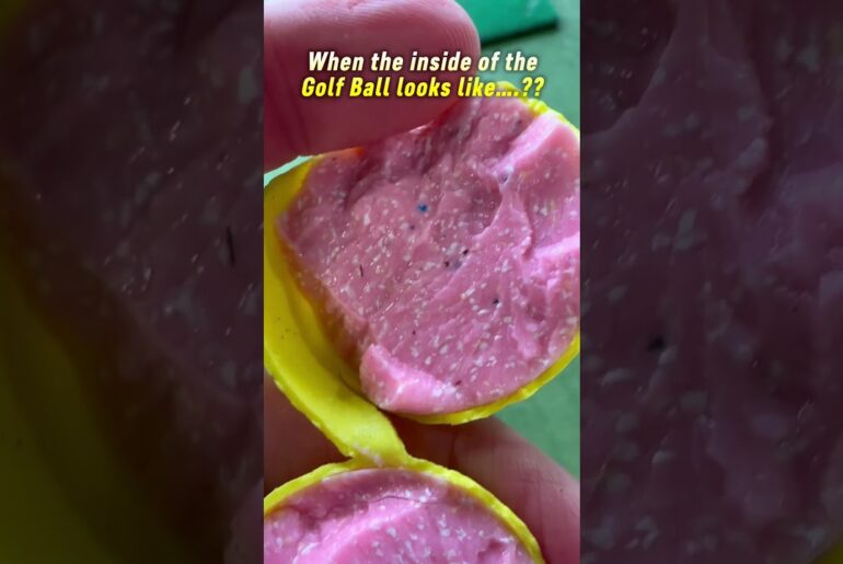 What is in the inside of a golf ball? What is in the inside of a golf ball?