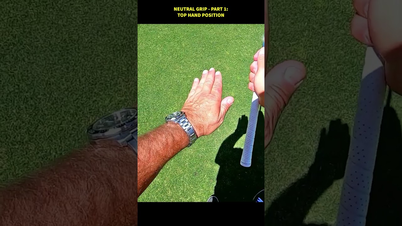 NEUTRAL GOLF GRIP – Left Hand Position NEUTRAL GOLF GRIP - Left Hand Position