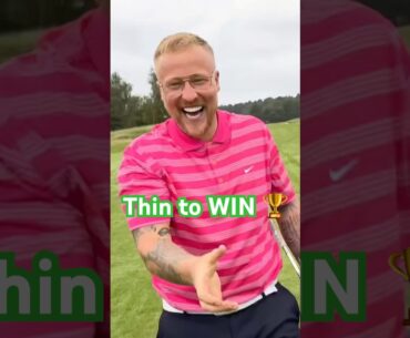 Thin to WIN 🥇??? #foryou #golf #golfswing #golfer #golfnetwork #golfing #golfgear #golftips