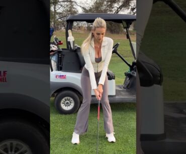 Amazing Golf Swing you need to see | Golf Girl awesome swing | Golf shorts | Bri Teresi