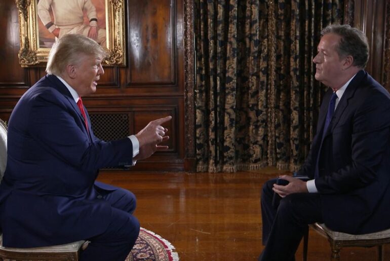 Piers Morgan says one thing ‘saved’ him after Donald Trump ‘lost his s**t’ at him Reform UK Leader Nigel Farage Holds A Press Conference In Port Talbot