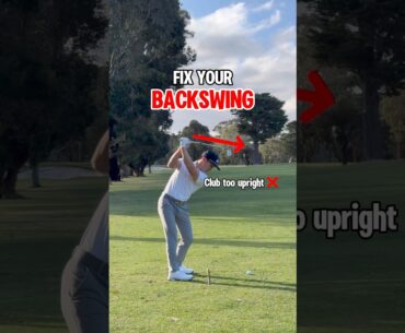 Fixing your Backswing in One Simple Tip! 🔥🙌🏻 #golf #golfswing #golftips #golfcoach