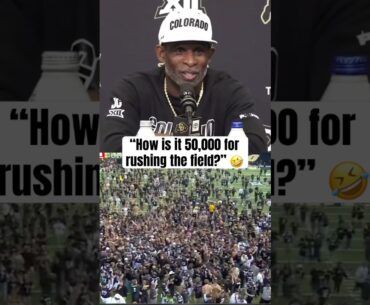 Coach Prime realizes they get fined 😂