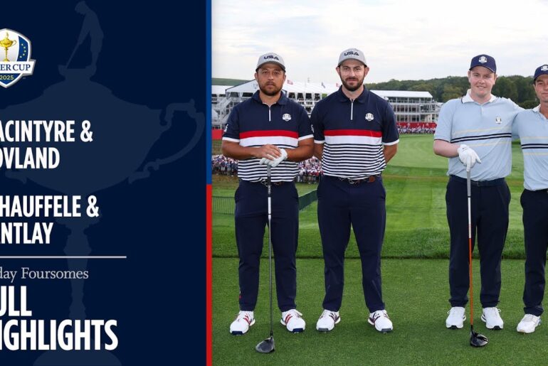 MacIntyre & Hovland vs Schauffele & Cantlay | Full Highlights | 2025 Ryder Cup MacIntyre & Hovland vs Schauffele & Cantlay | Full Highlights | 2025 Ryder Cup