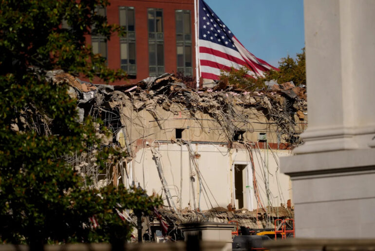 Debris from Donald Trump’s East Wing renovations is going to a D.C. municipal golf course Debris from Donald Trump's East Wing renovations is going to a D.C. municipal golf course
