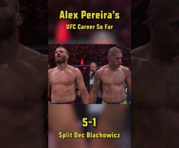 Alex Pereira's UFC career so far!!! 😤 #UFC313