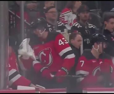 LUKE HUGHES GOES NUTS PLAYING SAN JOSE #NJDevils LUKE HUGHES GOES NUTS PLAYING SAN JOSE #NJDevils