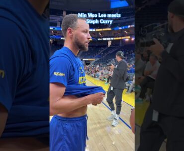 Australian professional golfer Min Woo Lee met Steph Curry #MinWooLee #stephencurry
