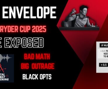 (Dopamine Math) Ryder Cup  Envelope Rule Controversy | Viktor Hovland’s vs Keegan Bradley’s (Dopamine Math) Ryder Cup  Envelope Rule Controversy | Viktor Hovland’s vs Keegan Bradley’s