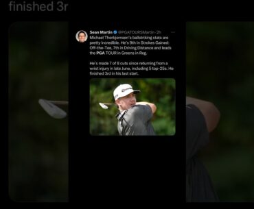 Michael Thorbjornsen | PGA Tour Stats | #zachriddlegolf #pgatour #golfstats #progolf #golfgear