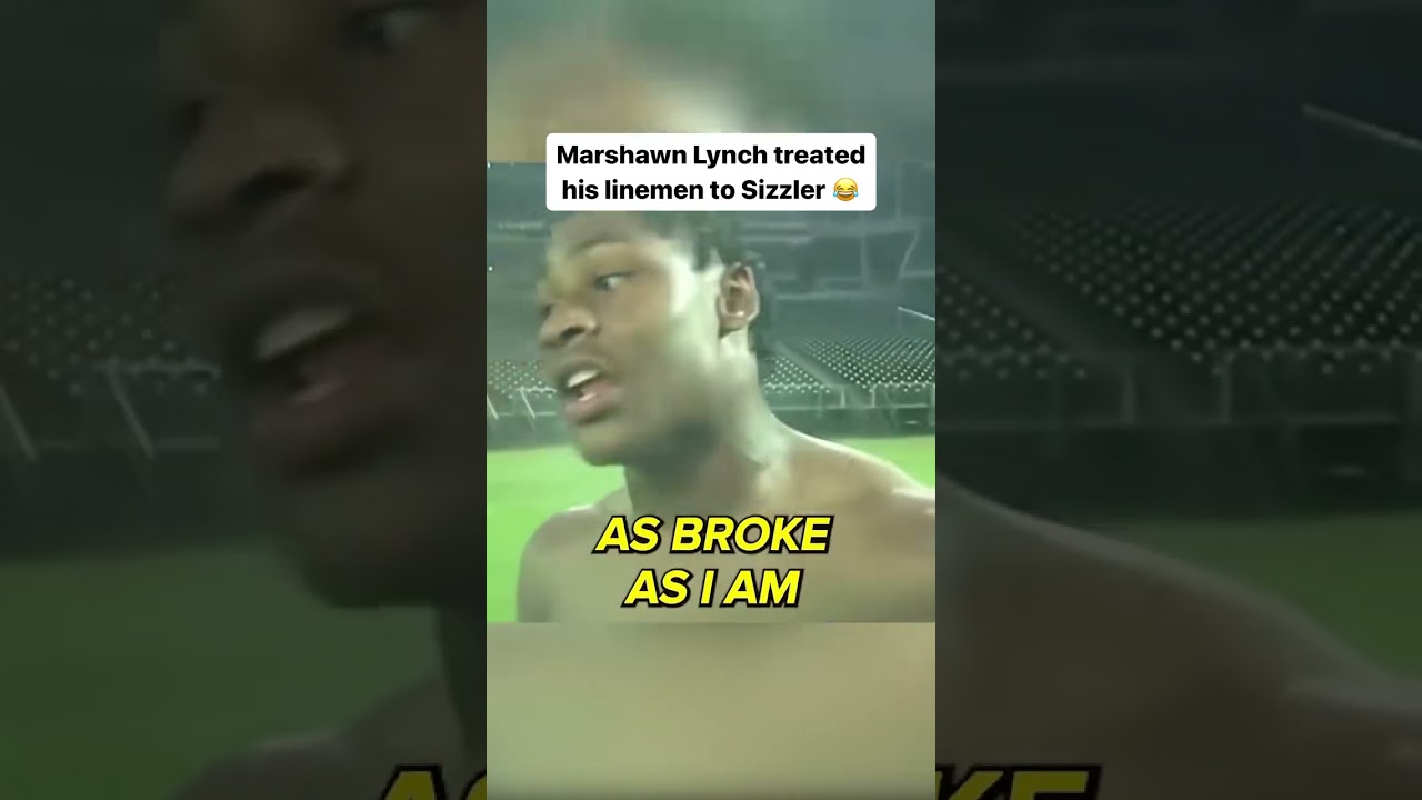 Back in high school, Marshawn Lynch was hyped to take his line to Sizzler #shorts Back in high school, Marshawn Lynch was hyped to take his line to Sizzler #shorts