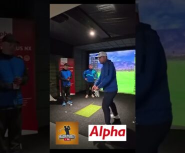 Tour Star Jack Senior shows BadatGolf the get behind the ball iron drill #badatgolf #coaching #golf