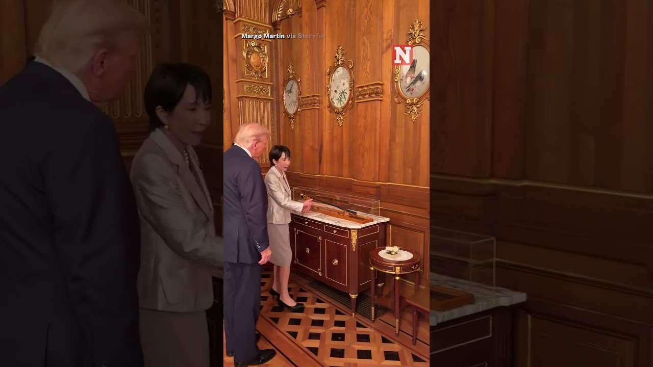 Japanese PM Sanae Takaichi Gifts Trump Signed Golf Equipment During Visit Japanese PM Sanae Takaichi Gifts Trump Signed Golf Equipment During Visit