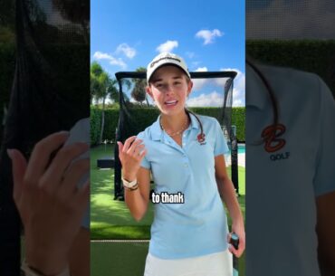 I will be making my LPGA Tour debut in November at ‘The ANNIKA driven by Gainbridge at Pelican’!