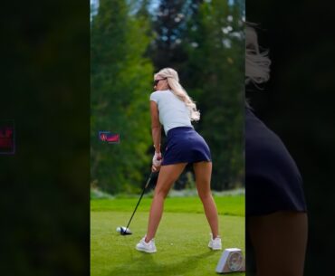 Amazing Golf Swing you need to see | Golf Girl awesome swing | Golf shorts | Summer