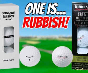 Amazon Basics Golf Ball vs Kirkland Costco – SHOCKING RESULTS! Amazon Basics Golf Ball vs Kirkland Costco - SHOCKING RESULTS!