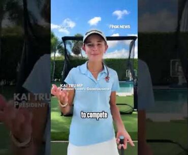 GOING PRO: President Trump's granddaughter is making her LPGA Tour debut #shorts #trump
