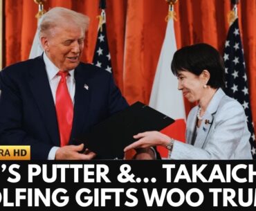 Takaichi Gifts Trump Abe’s Iconic Putter | Japan’s PM Contender Woos Trump With Golf Diplomacy | 4K Takaichi Gifts Trump Abe’s Iconic Putter | Japan’s PM Contender Woos Trump With Golf Diplomacy | 4K
