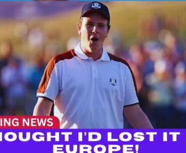 Robert MacIntyre’s Honest Confession After Ryder Cup Win: “I Thought I’d Lost It for Europe!” 😱⛳