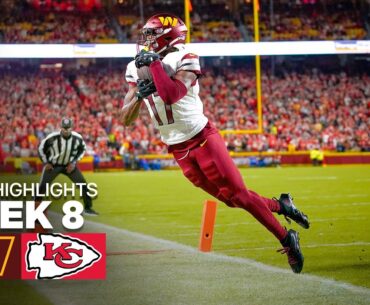 Washington Commanders vs Kansas City Chiefs Game Highlights | 2025 NFL Season Week 8