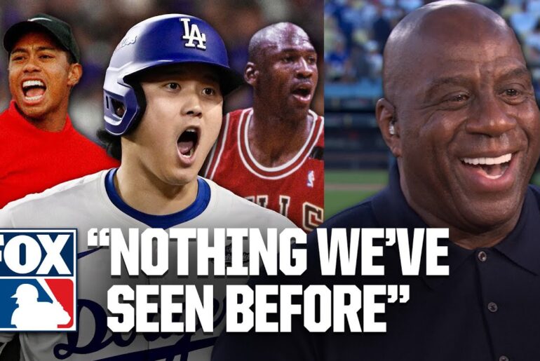 Magic Johnson compares Shohei Ohtani to Tiger Woods & Michael Jordan: ‘He’s in Rarified air’ Magic Johnson compares Shohei Ohtani to Tiger Woods & Michael Jordan: 'He's in Rarified air'