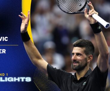 Novak Djokovic vs. Learner Tien Highlights | 2025 US Open Round 1