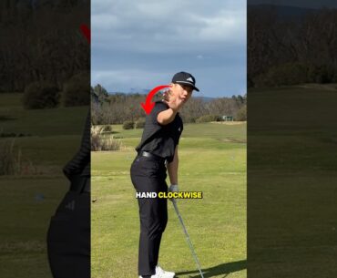 Shallow + Square up the Clubface! 👋🏻🔥 #golf #golfswing #golftips #golfcoach