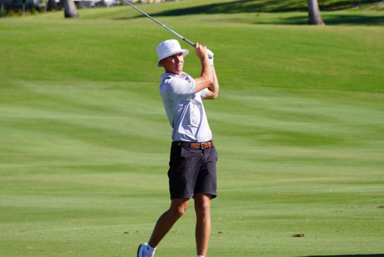Men’s Golf Fires 6-under 278 in Round Two at Ka’anapali Classic by OUTRIGGER University of Hawaii Logo