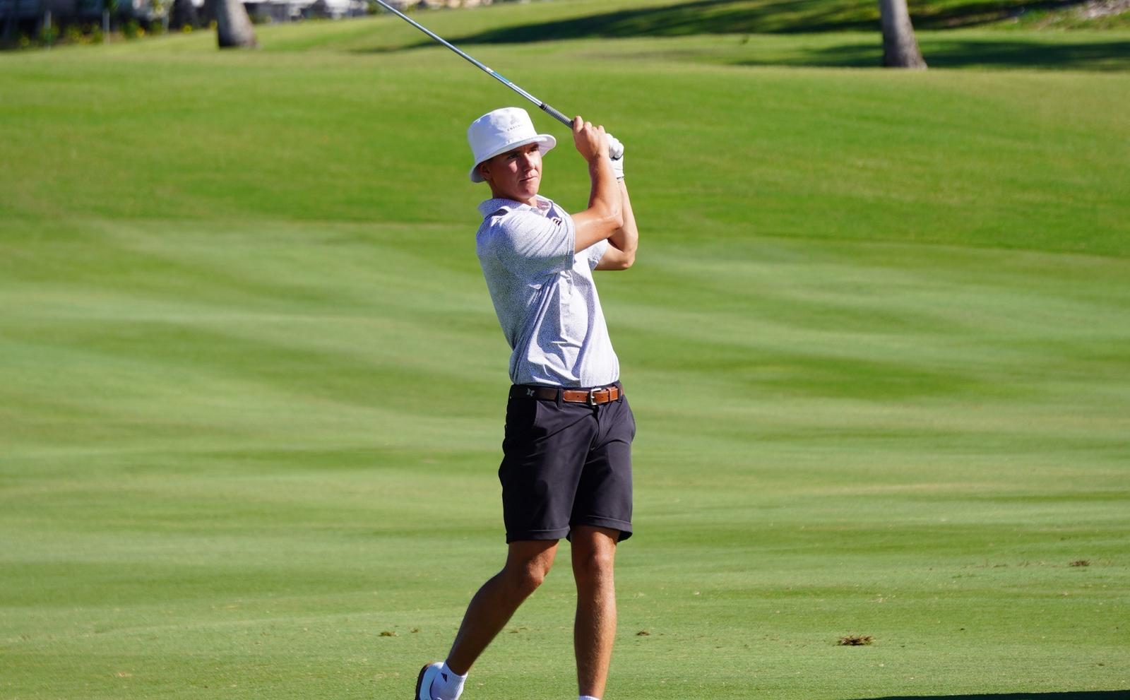 Men’s Golf Fires 6-under 278 in Round Two at Ka’anapali Classic by OUTRIGGER University of Hawaii Logo
