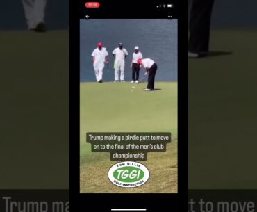 Donald Trump makes putt to win AGAIN! #trump #golf Donald Trump makes putt to win AGAIN! #trump #golf
