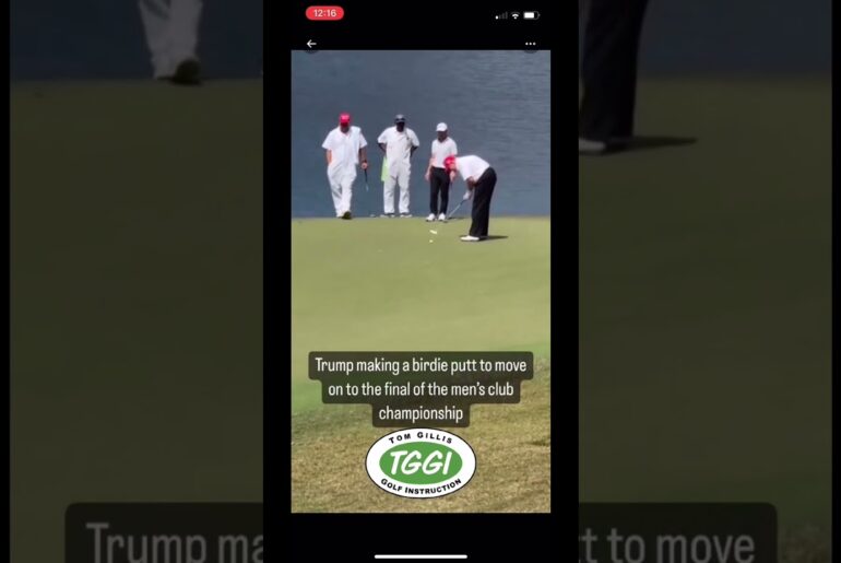 Donald Trump makes putt to win AGAIN! #trump #golf Donald Trump makes putt to win AGAIN! #trump #golf