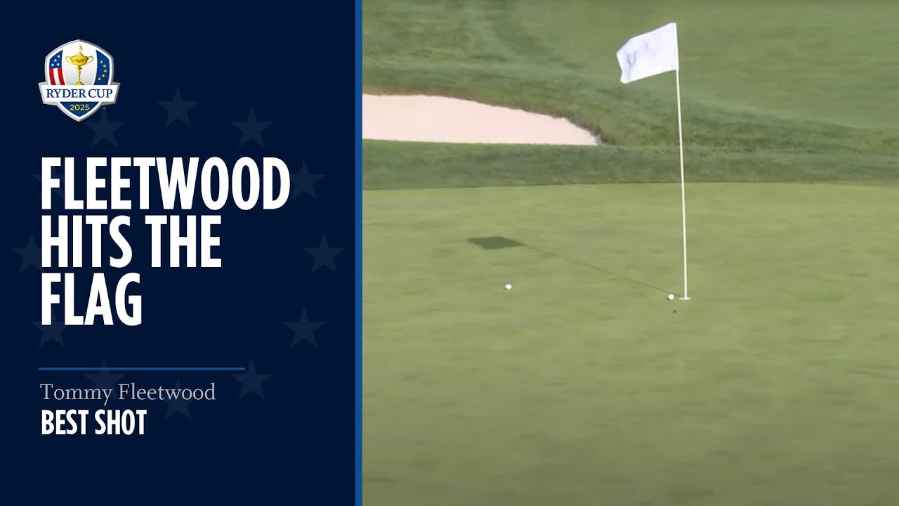 Tommy Fleetwood Hits the Flag! | 2025 Ryder Cup Tommy Fleetwood Hits the Flag! | 2025 Ryder Cup