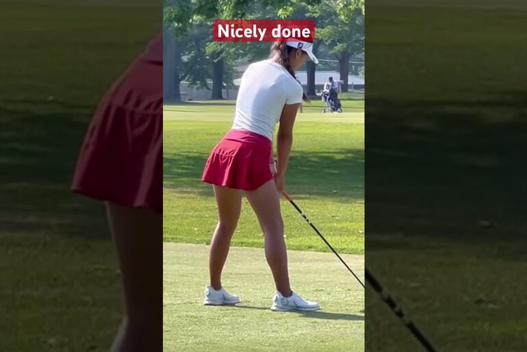 Nice on the tee. #girlgolfers #golf #golfswing Nice on the tee. #girlgolfers #golf #golfswing