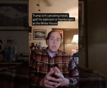 Trump isn’t canceling travel, golf, his ballroom, or hamburgers at the White House Trump isn't canceling travel, golf, his ballroom, or hamburgers at the White House