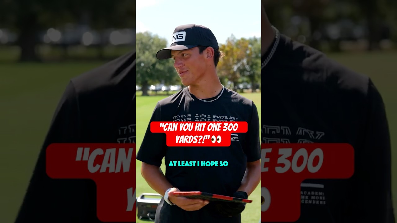 Can this HIGH SCHOOLER hit driver 300+ Yards..? #golf Can this HIGH SCHOOLER hit driver 300+ Yards..? #golf