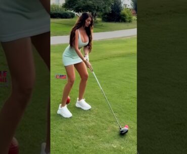 Amazing Golf Swing you need to see | Golf Girl awesome swing | Golf shorts | Colleen Mcginniss