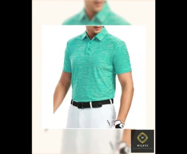 Alex Vando Mens Golf Shirt Moisture Wicking QuickDry Short Sleeve Casual Polo Shirts for Men Alex Vando Mens Golf Shirt Moisture Wicking QuickDry Short Sleeve Casual Polo Shirts for Men