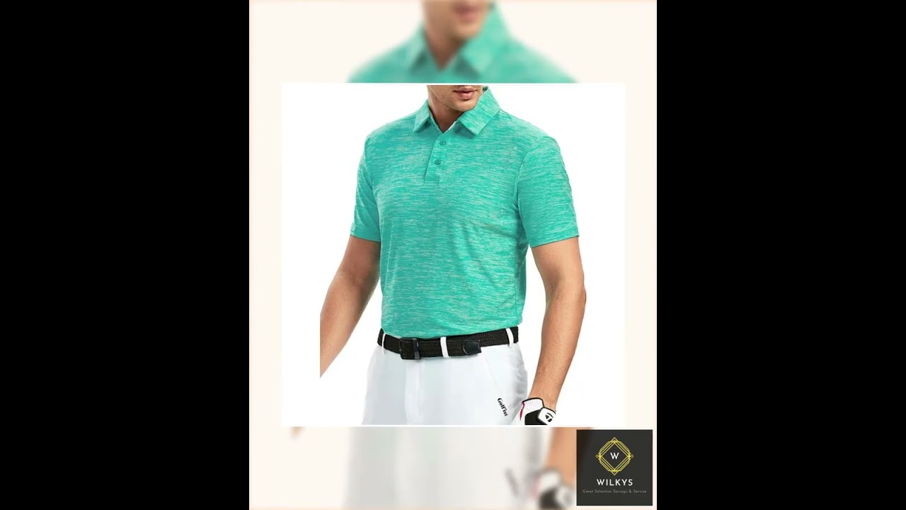 Alex Vando Mens Golf Shirt Moisture Wicking QuickDry Short Sleeve Casual Polo Shirts for Men Alex Vando Mens Golf Shirt Moisture Wicking QuickDry Short Sleeve Casual Polo Shirts for Men