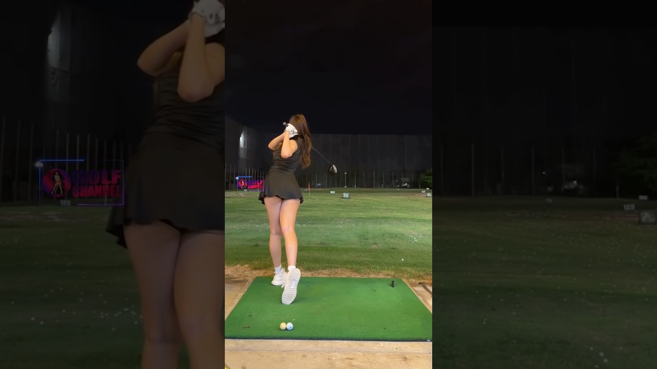 Amazing Golf Swing you need to see | Golf Girl awesome swing | Golf shorts | Aomamm Amazing Golf Swing you need to see | Golf Girl awesome swing | Golf shorts | Aomamm