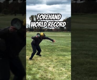 Ryan Sheldon DESTROYS the current disc golf forehand world record Ryan Sheldon DESTROYS the current disc golf forehand world record