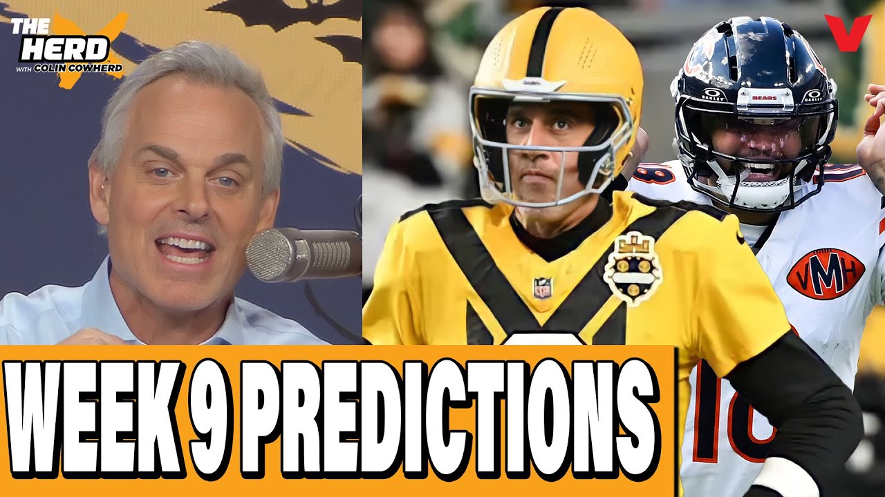 NFL Week 9 PREDICTIONS: Steelers wasting Rodgers, Chiefs to Super Bowl | THE HERD w/ Colin Cowherd NFL Week 9 PREDICTIONS: Steelers wasting Rodgers, Chiefs to Super Bowl | THE HERD w/ Colin Cowherd