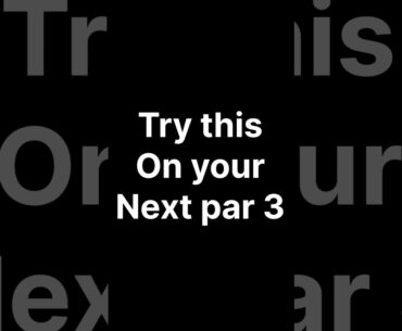 New par 3 strategy GUARANTEED to save you strokes. #golf #shorts New par 3 strategy GUARANTEED to save you strokes. #golf #shorts