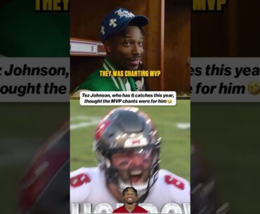 Tez thought he was getting MVP chants 🤣 #nfl #celebration #mvp #flip #buccaneers #tezjohnson