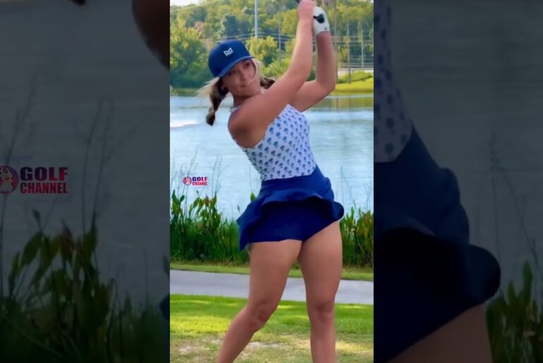Amazing Golf Swing you need to see | Golf Girl awesome swing | Golf shorts | GABI POWEL Amazing Golf Swing you need to see | Golf Girl awesome swing | Golf shorts | GABI POWEL
