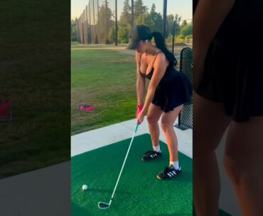 Amazing Golf Swing you need to see | Golf Girl awesome swing | Golf shorts | Emilee Rose