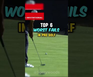 Top 6 Worst Putting Fails in Pro Golf | Part 2