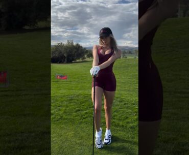 Amazing Golf Swing you need to see | Golf Girl awesome swing | Golf shorts | Morgan Rae
