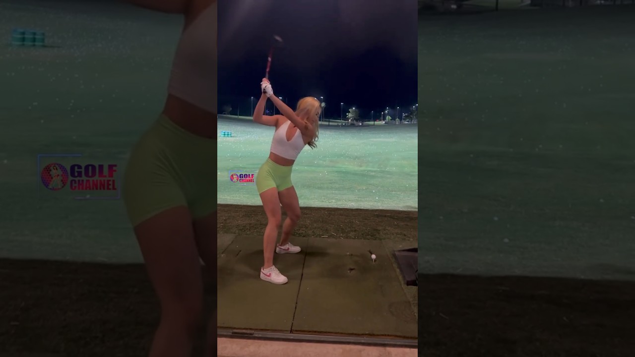 Amazing Golf Swing you need to see | Golf Girl awesome swing | Golf shorts | Claire He Amazing Golf Swing you need to see | Golf Girl awesome swing | Golf shorts | Claire He
